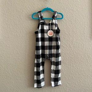 Tullabee Black & White Gingham Jumpsuit 12-18M